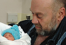 ludvik hess holding sona, first baby box rescue