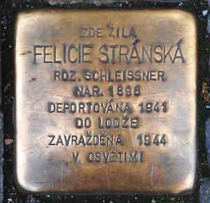 prague stumble stones felicie stranska