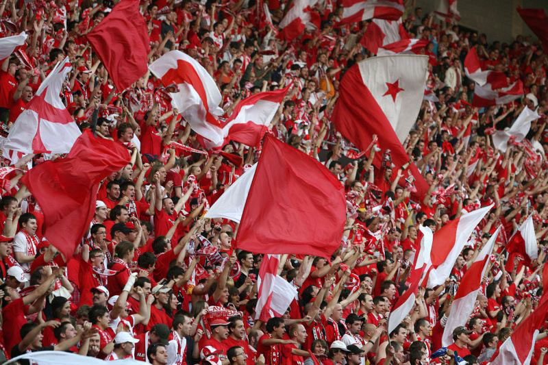 Slavia Prague Fans in the Stands Editorial Stock Photo - Image of