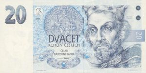 czech 20 korun note