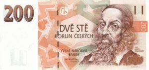 czech 200 korun note