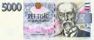 czech 5000 korun note