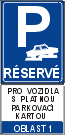 prague reserved parking sign