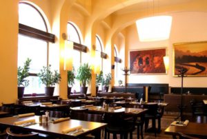 interior of the lemon leaf thai restaurant in prague