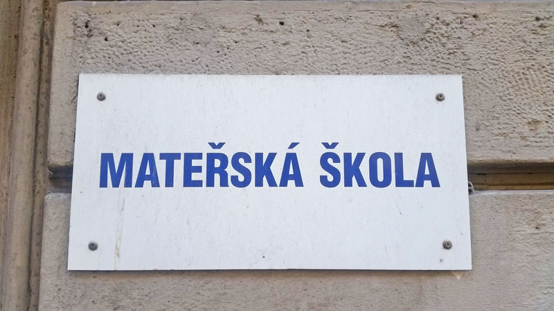 materska skola sign