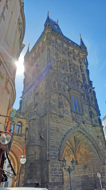 Prague Powder Gate and edge of the Municipal House