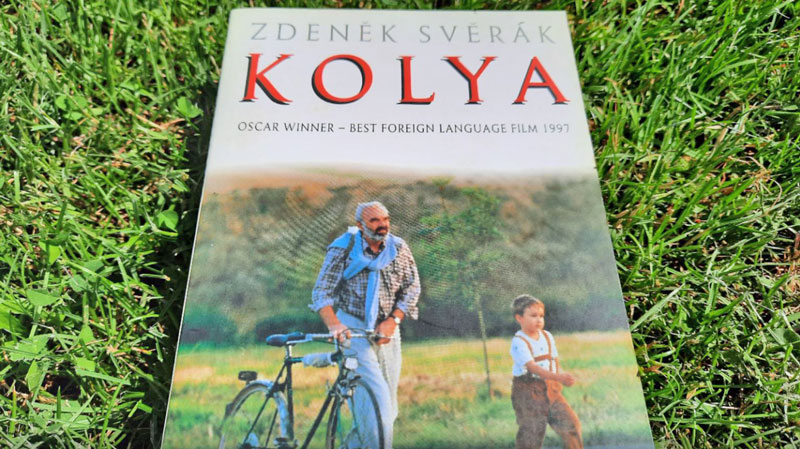 front cover of a book called kolja, best foreign film oscar winner in 1997