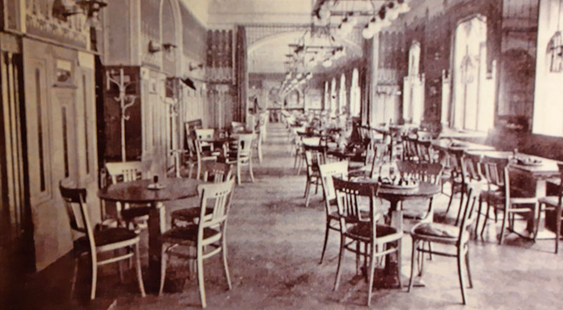 prague cafe louvre interior circa 1920