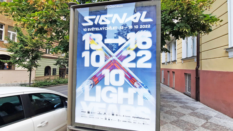 Prague Signal Light Festival 10th Anniversary poster