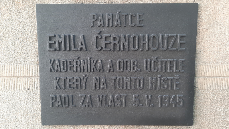 prague uprising memorial to a hairdresser and vocational teacher killed on may 5th