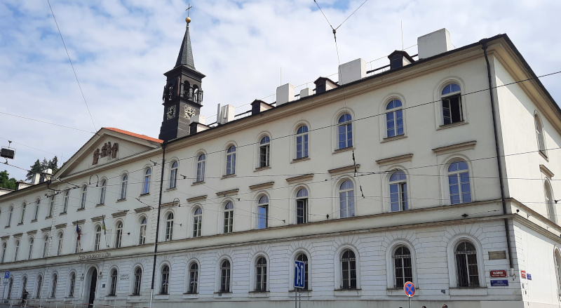 the prague lesser town building formerly the Klárov Institute for the Care and Employment of Adult Blind People