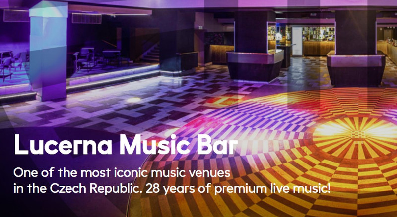 lucerna music bar stage area