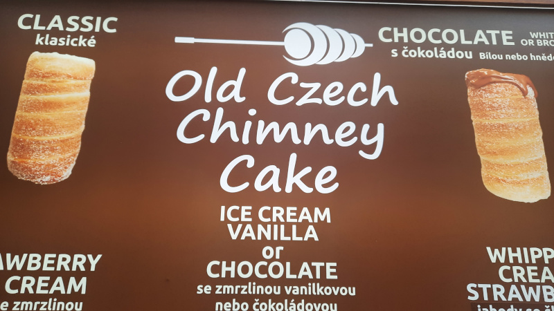 trdlo signage with chimney cake description