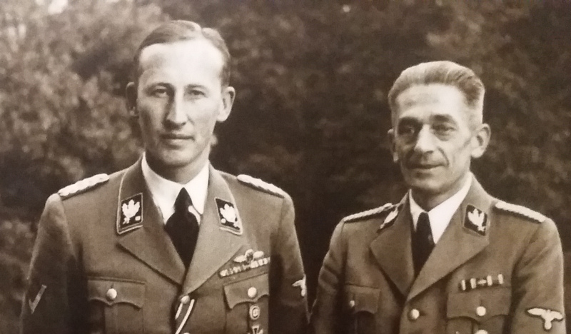 reinhard heydrich and karl herman frank in uniform