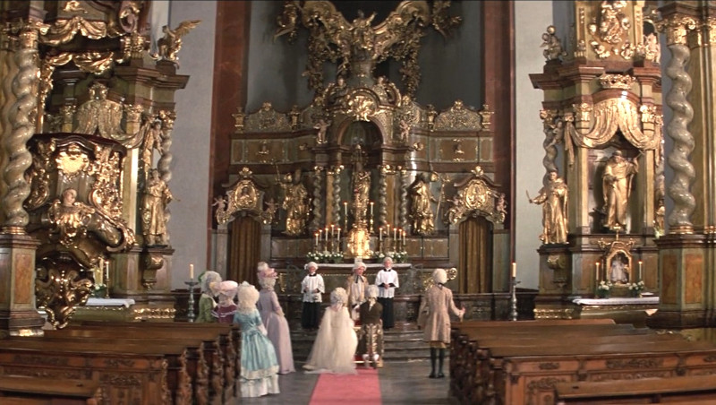 Prague Amadeus Filming Locations when Mozart and Constance get married